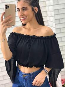 Women Blouses - màu đen - Xem 2