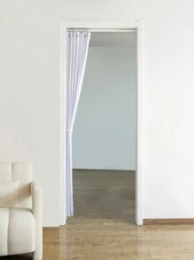 1 pieza Cortina plegable de onda, decoración divisora de habitación estilo acordeón, adecuada para sala de estar, dormitorio, entrada, armario - Blanco - Ver 4