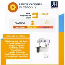 Mini Maquina De Coser Electrica Recta Portatil Costura 9935 - Morado - Ver 8
