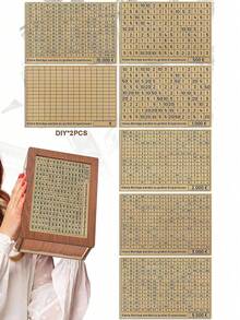 1set Wooden Money Box, Money Box, Money Box With Digital Crossover, Money Box With Counter, Reusable Money Box Set, Complete With 8 Savings Goals - Brown - View 4