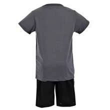 Conjunto Deportivo Short y playera Para Niño Juvenil Moda y Diseño 37702 - Gris - Ver 3
