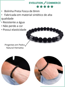 Men's String Bracelets - Black - View 2