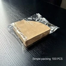 Papel De Filtro De Café Y Cono Y Goteo V60 Y Papel Desechable Para Preparación Manual Del Café Molido - Caqui - Ver 8
