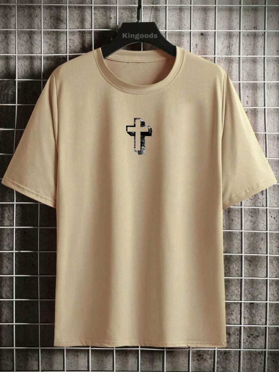 Men T-Shirts - 米色 - 查看 1