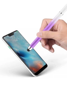 1/2/3 piezas Bolígrafo de estilográfica de color degradado compatible con smartphones, tabletas, iPad, para oficina, dibujar, cortar, de vuelta a clases - Degradado morado y blanco - Ver 6
