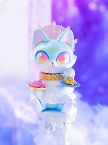 1个随机款式可爱猫咪星座主题动漫人物/包，采用PVC和ABS材料制成，可爱的桌面装饰品，是收藏家和亲人的理想礼物。 - 藍色 - 查看 5