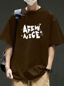 Men T-Shirts - 鏽棕色 - 查看 3