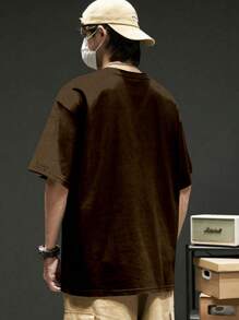 Men T-Shirts - 鏽棕色 - 查看 2