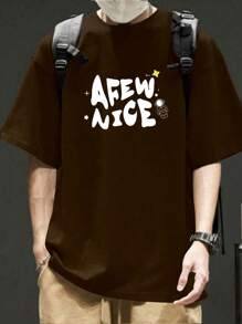 Men T-Shirts - 鏽棕色 - 查看 4