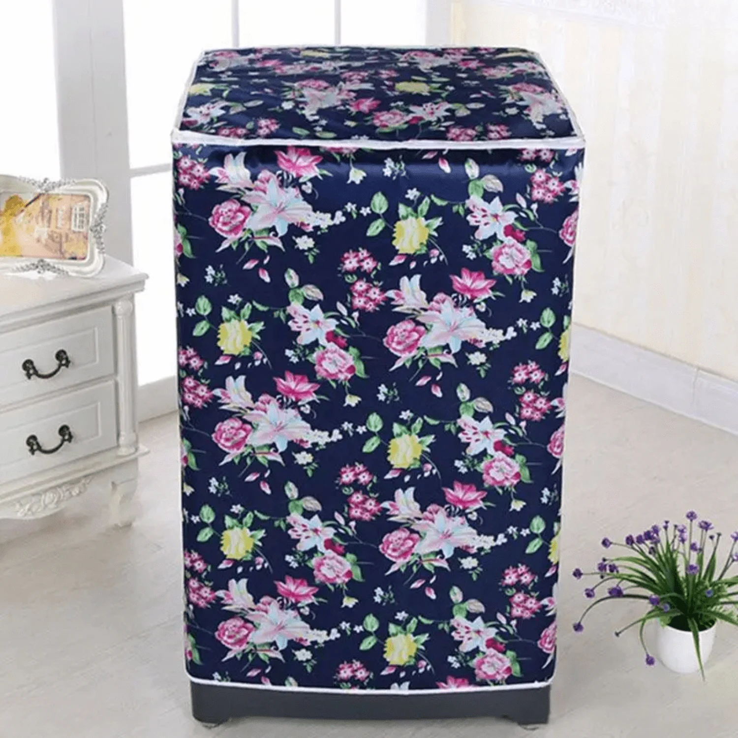 Funda cubre lavadora y secadora de carga superior impermeable - Multicolor - Ver 1