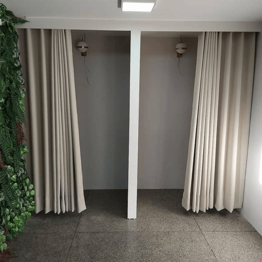 Cortina Provador Loja Blackout 100% Aba Unica A 2,80x2,00 L