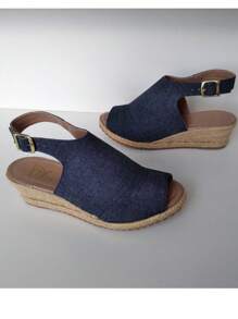 Women Wedges & Flatform - 牛仔布 - 查看 4