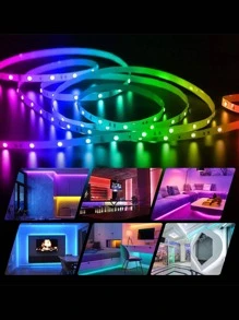 Acosh Neon USB Dữ liệu Sức lực RGBIC Đổi màu Dải đèn LED , WiFi Thông minh Ứng dụng Kiểm soát Đèn LED DIY Chức năng Âm nhạc Đồng bộ hóa A Mộng mơ Buổi tiệc Ánh sáng khí quyển - RGBIC - Xem 8