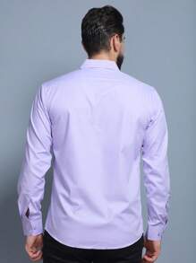 Men Shirts - 淡紫色 - 查看 2