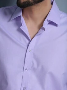 Men Shirts - 淡紫色 - 查看 4