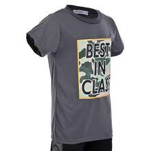 Conjunto Deportivo Short y playera Para Niño Juvenil Moda y Diseño 37702 - Gris - Ver 2