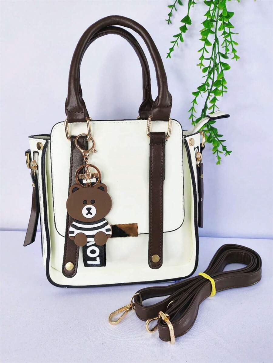 Women Top Handle Bags - White - View 1