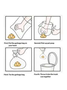 1pc Bone Design Pooper Scooper + 2 Rolls/30pcs Disposable Solid Color Dog Poop Bags, Convenient Outdoor Portable Waste Collection Bag For Pet (Bag Size: 30x22cm)