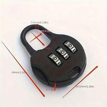 Plastic Password Lock For Locking Pencil Case, Suitcase, Backpack, Handbag Or Drawer - Red - View 2