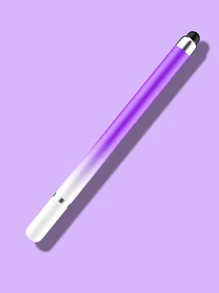 1/2/3 piezas Bolígrafo de estilográfica de color degradado compatible con smartphones, tabletas, iPad, para oficina, dibujar, cortar, de vuelta a clases - Degradado morado y blanco - Ver 3