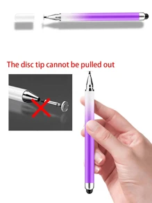 1/2/3 piezas Bolígrafo de estilográfica de color degradado compatible con smartphones, tabletas, iPad, para oficina, dibujar, cortar, de vuelta a clases - Degradado morado y blanco - Ver 4