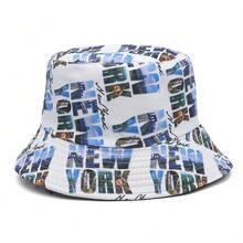 1 Chữ In Nón Unisex Graffiti Phong Cách Ngoài Trời Chống Nắng Đảo Chiều Nón - Màu Đỏ Sâu - Xem 5