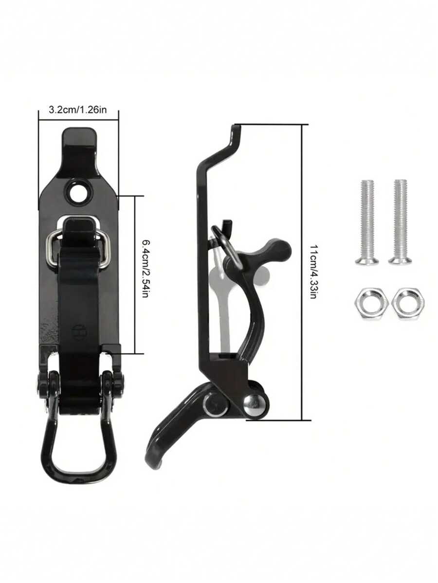 1 Stück Auto Dach Rack Schaufelhalter, Metall Gummierte Klemme, Wand Montierte Werkzeugbox Schnellspann-axt Rack Wand Montierte Werkzeugbox, Lkw Boot Wandhalterung, Sicher Und Multifunktional Auto Dach Rack, Offroad Fahrzeugzubehör, Marineausrüstung, Werkzeughalter, Landegestell Halten Schaufel Und Axt Usw. - Verschiedenfarbig - Übersicht 1