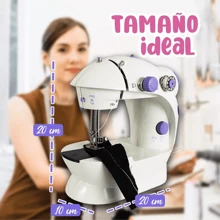 Mini Maquina De Coser Electrica Recta Portatil Costura 9935 - Morado - Ver 4