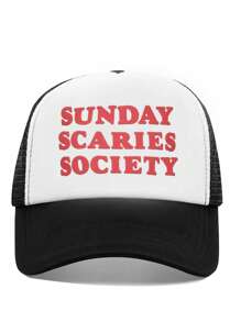 1 Máy Tính Unisex In Hình Trang Trí Trucker Cap Mũ Bóng Chày Hat Bố, Thích Hợp Để Sử Dụng Hàng Ngày, Du Lịch Ngoài Trời, Đi Bộ Đường Phố - Đen và trắng - Xem 1