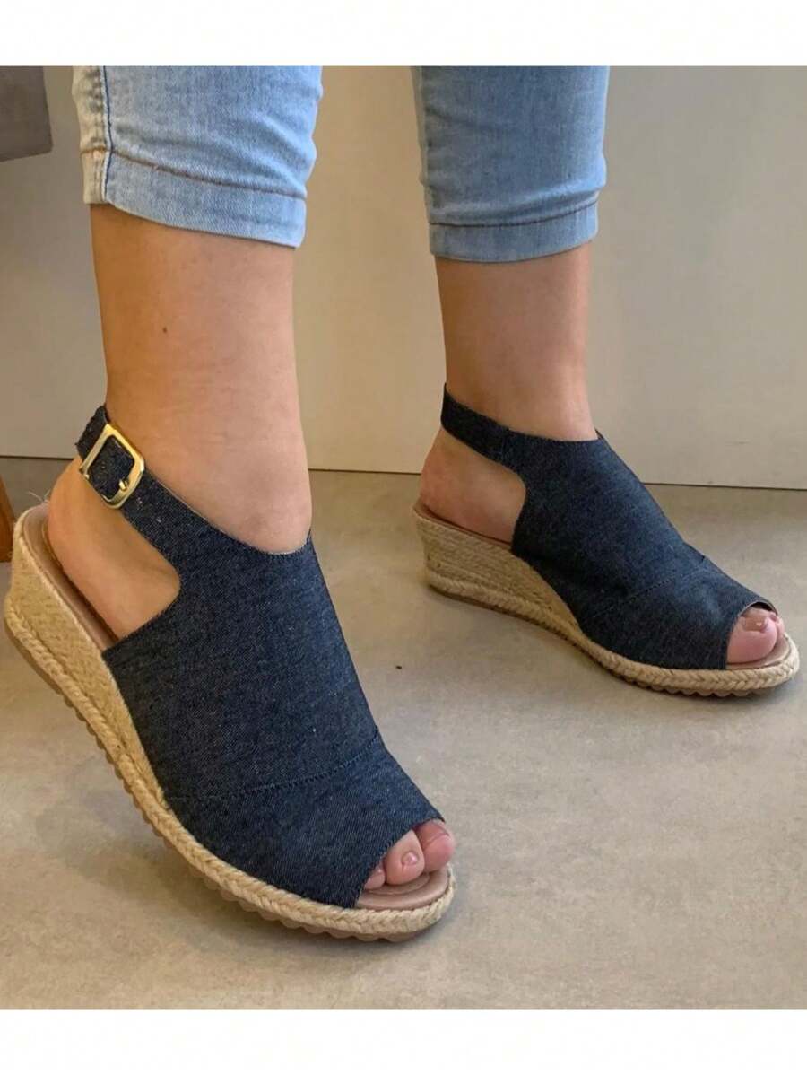 Women Wedges & Flatform - 牛仔布 - 查看 1