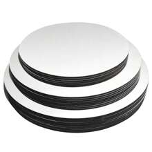 Kit Com 10 Cake Board Em Mdf 3 mm tabuleiro - Base Para Bolo - Diversos Tamanhos Cakeboard - Branco - Visão 3
