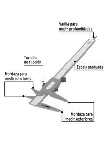 Vernier de 6", Pretul VER-6PX - Gris - Ver 2