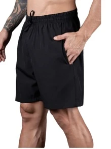 Men Shorts - 黑色 - 查看 3