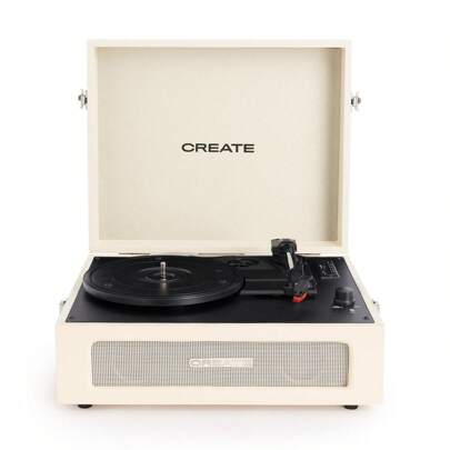 Create Tourne-disque rétro avec Bluetooth, USB, SD, MicroSD et MP3 -✅ Livraison 24/48h en Espagne (péninsule) - RECORD PLAYER COMPACT