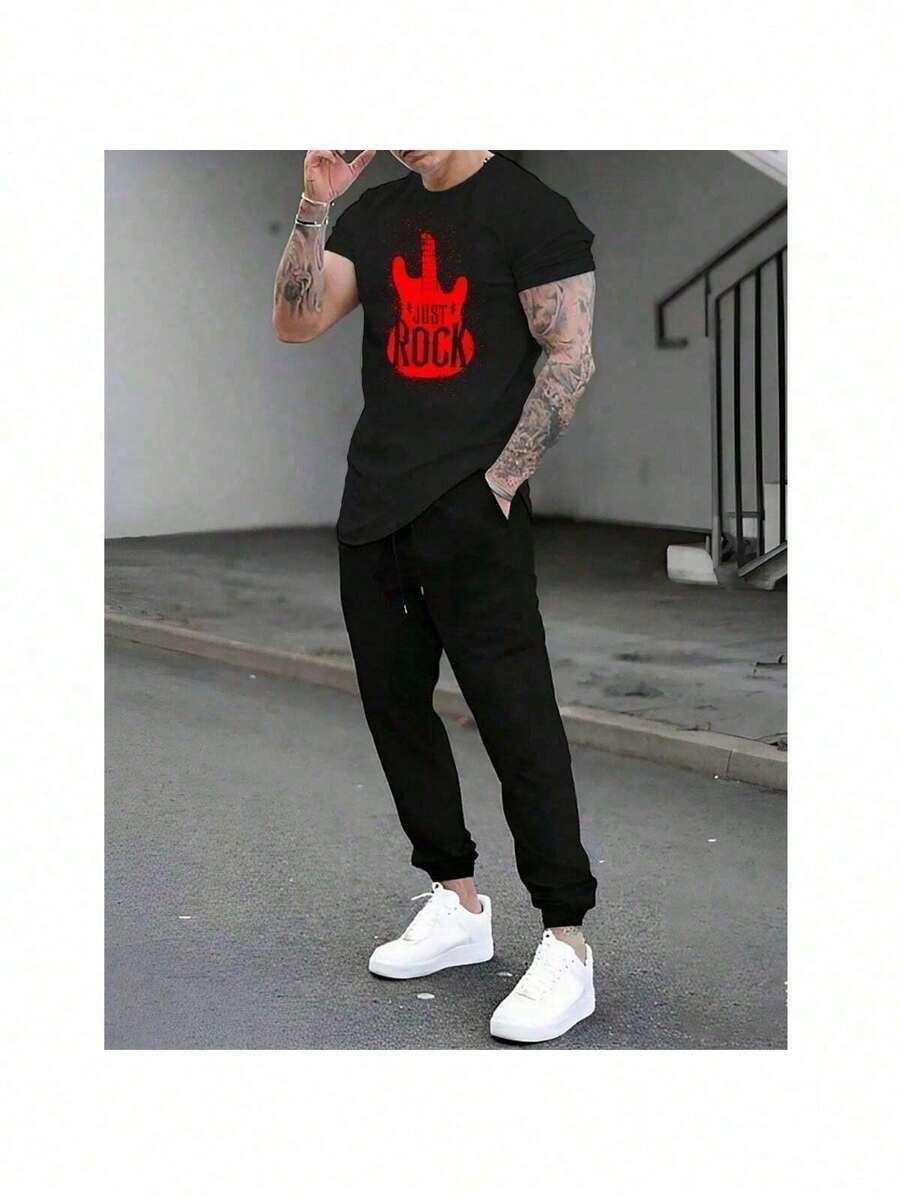 Camiseta e calça Masculina estampada