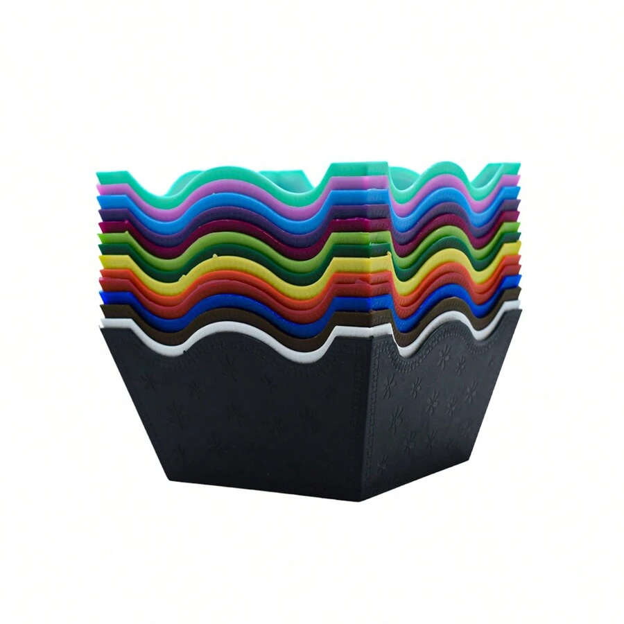 20 Bases Jardinera De Plástico Para Centro De Mesa. - Multicolor - Ver 1