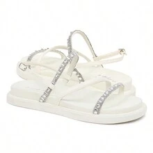 Women Flat Sandals - 白色 - 查看 5
