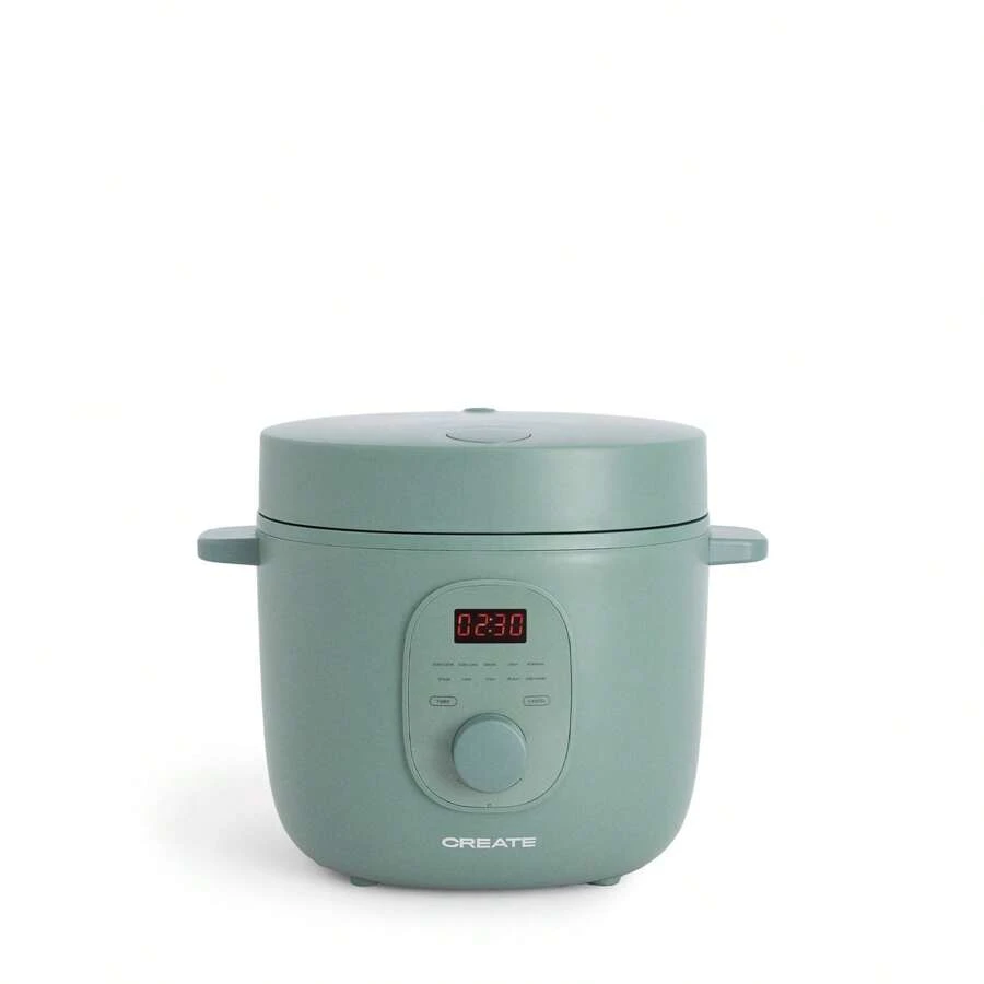 Create 2L Electric Rice Cooker With Steamer Basket - ✅ 24/48h Delivery To Spain (Peninsula) - RICE COOKER STUDIO - Dark Green - View 1