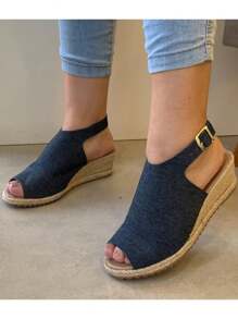 Women Wedges & Flatform - 牛仔布 - 查看 6