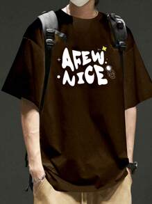 Men T-Shirts - 鏽棕色 - 查看 1