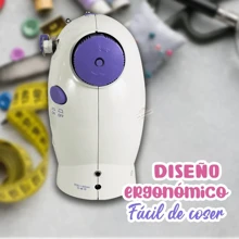 Mini Maquina De Coser Electrica Recta Portatil Costura 9935 - Morado - Ver 3