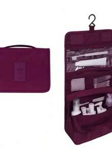 DESC Toiletry Bags - Burgundy - View 1