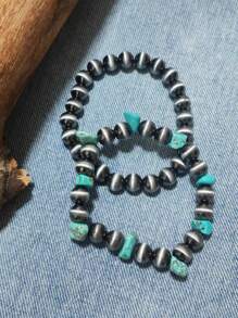 4pcs/Set Bohemian Style Beaded Bracelet - 4 Boho Style Beaded Bracelets - View 4