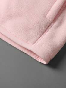 Chaqueta para mujer con cremallera, cuello alto y forro polar grueso y cálido - Rosa - Ver 6