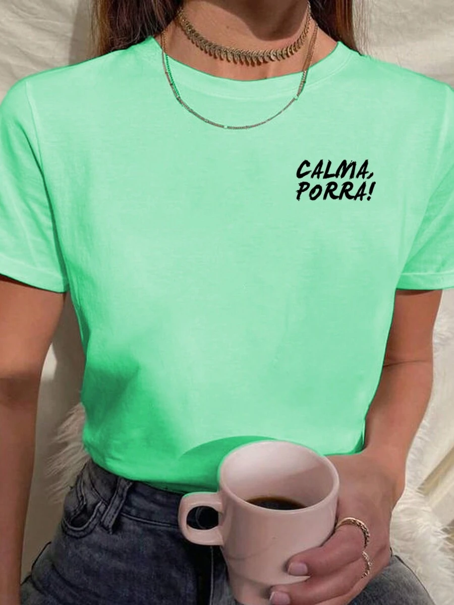 Women T-Shirts - 薄荷綠 - 查看 1