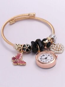 Women's Quartz Watches - 黑色 - 查看 4