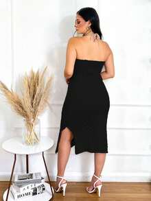 Women Sweater Dresses - màu đen - Xem 2