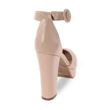 Women Heeled Sandals - 米色 - 查看 5