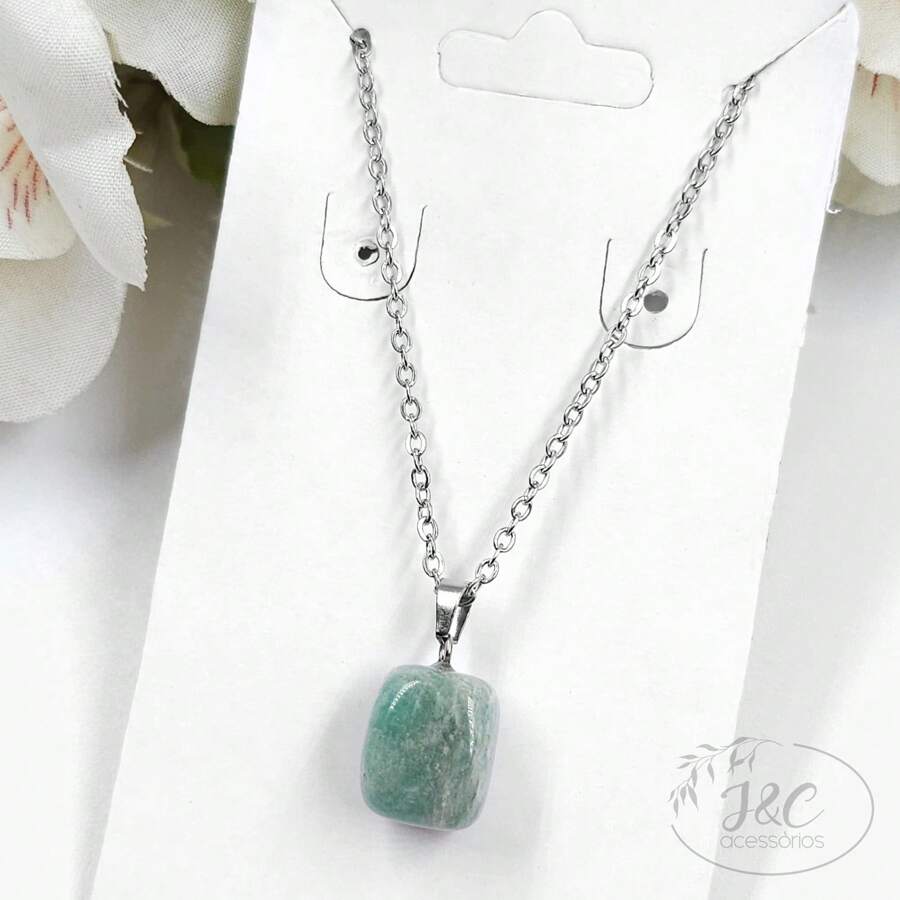 Pendant Necklaces - Vòng cổ đá Amazonite - Xem 1