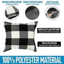 Zulay Home Buffalo Plaid Throw Pillow Covers - Bronze - View 4